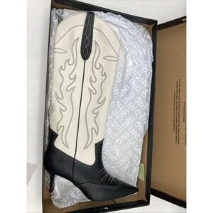 INC Womens Hayleigh Faux Leather Knee-High Boots Black 9.5 Medium (B,M)